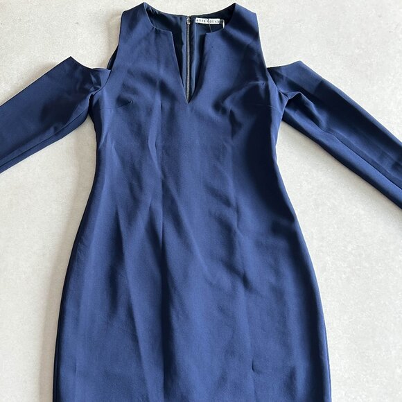 NWT Alice + Olivia Niko Cold Shoulder Dress ASO Clary Fray - Picture 6 of 12